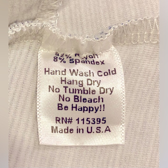 Fighting Eel long sleeve mini dress with side pockets blue gray stripes size S - Picture 4 of 4